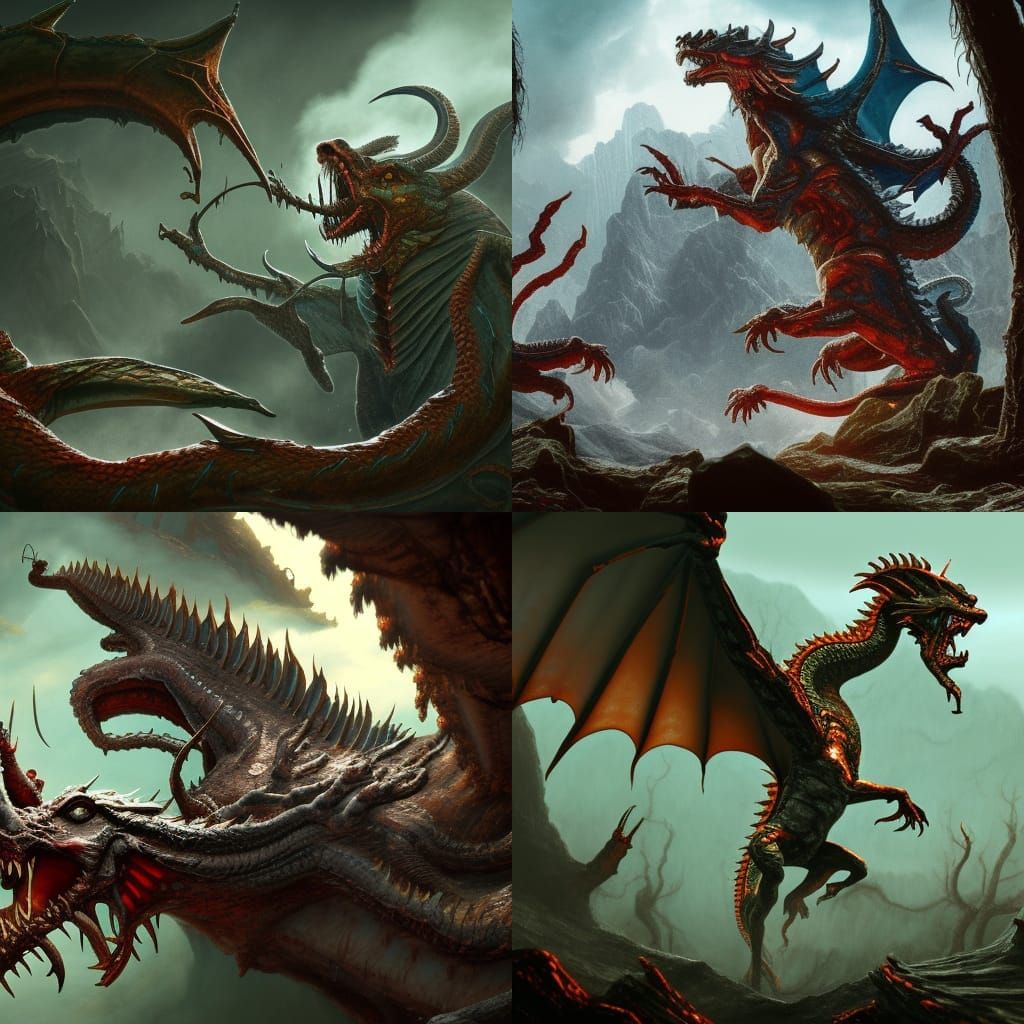 Evil Dead Dragon: A Fantastical Concept Art