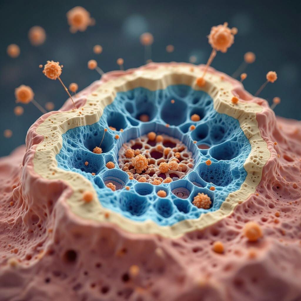 Bone Cross-Section: Hierarchical Tissue Structure