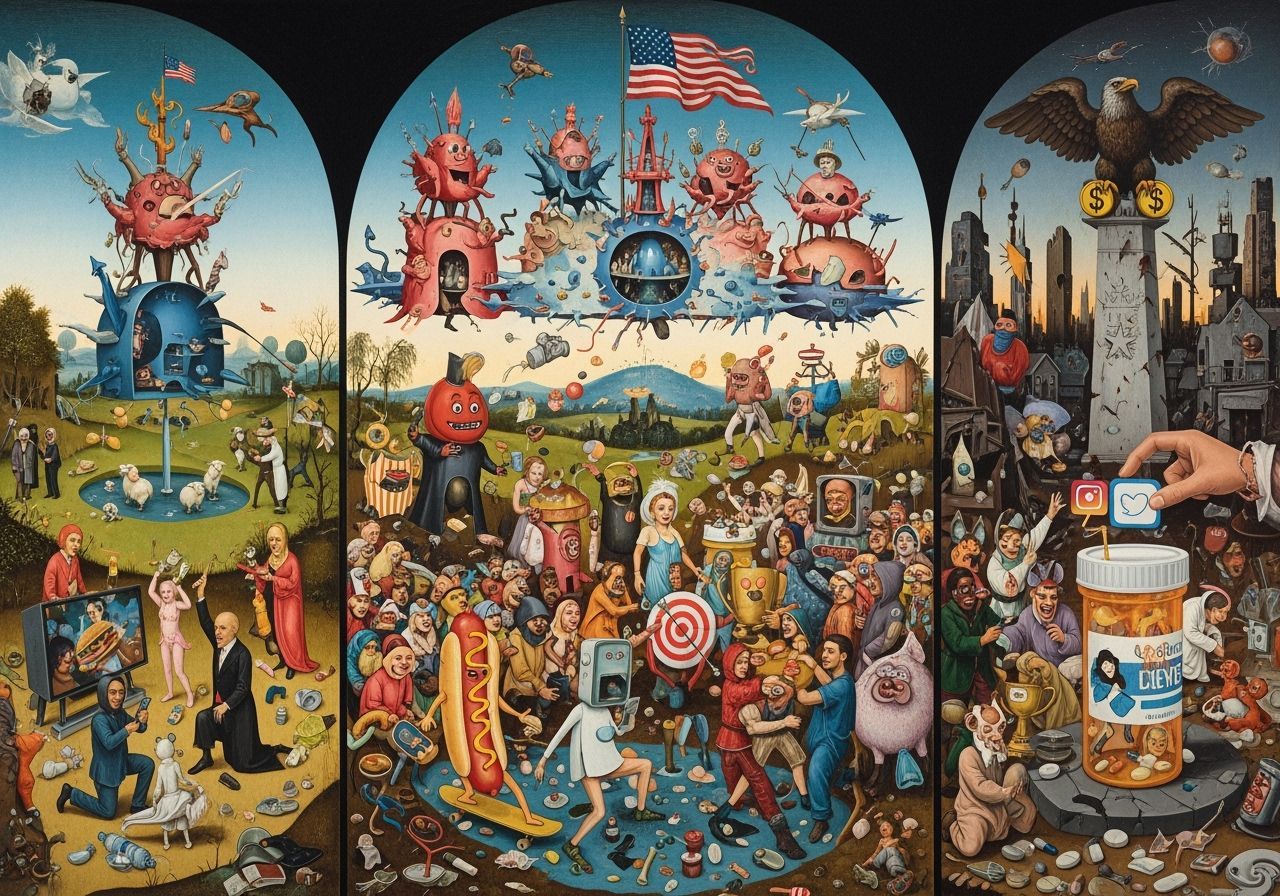 American Cultural Decline Depicted in Bosch-Inspired Art