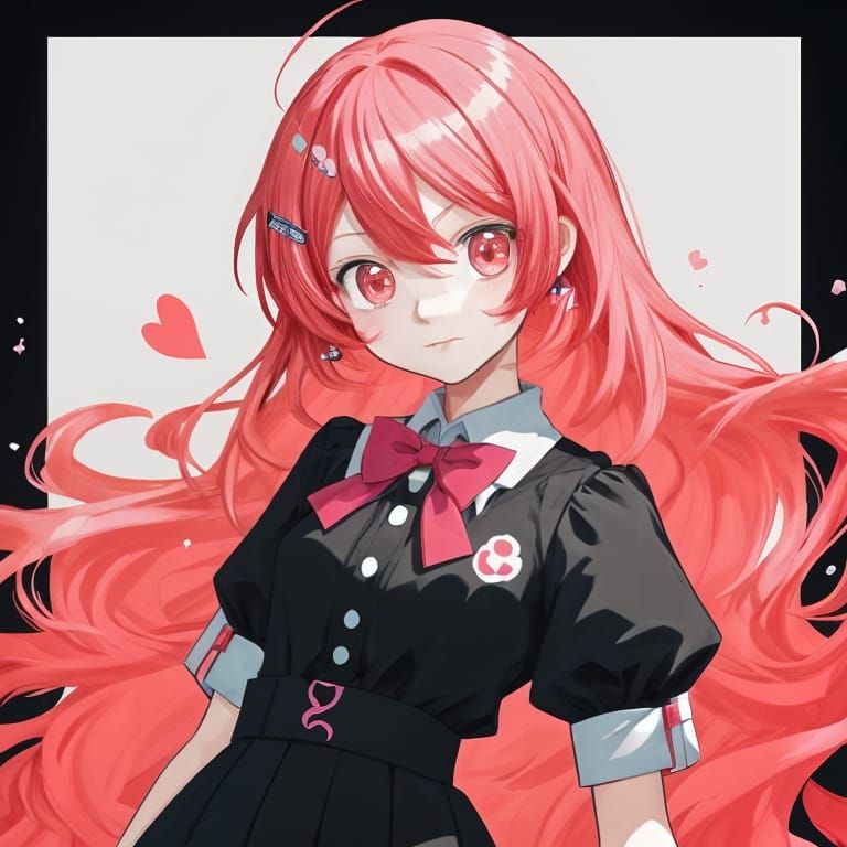 Girly Persona 3 OC in Modern Anime Style