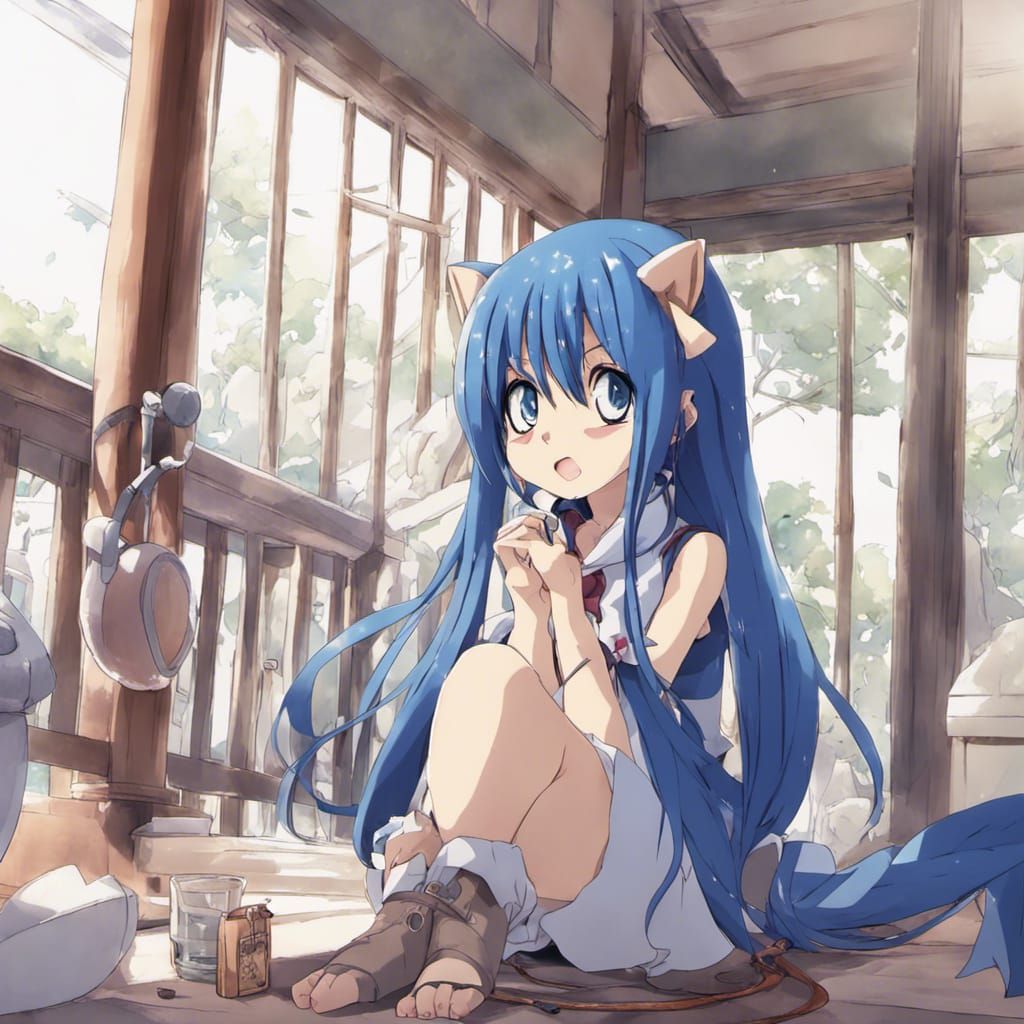 Wendy Marvell Digital Anime Portrait