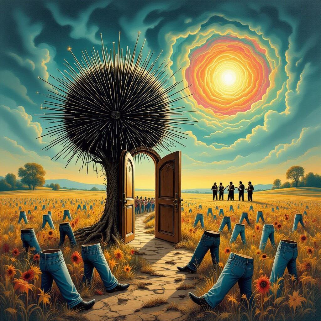 Surreal Porcupine Tree With Dead Trousers and Woodstock Scen...