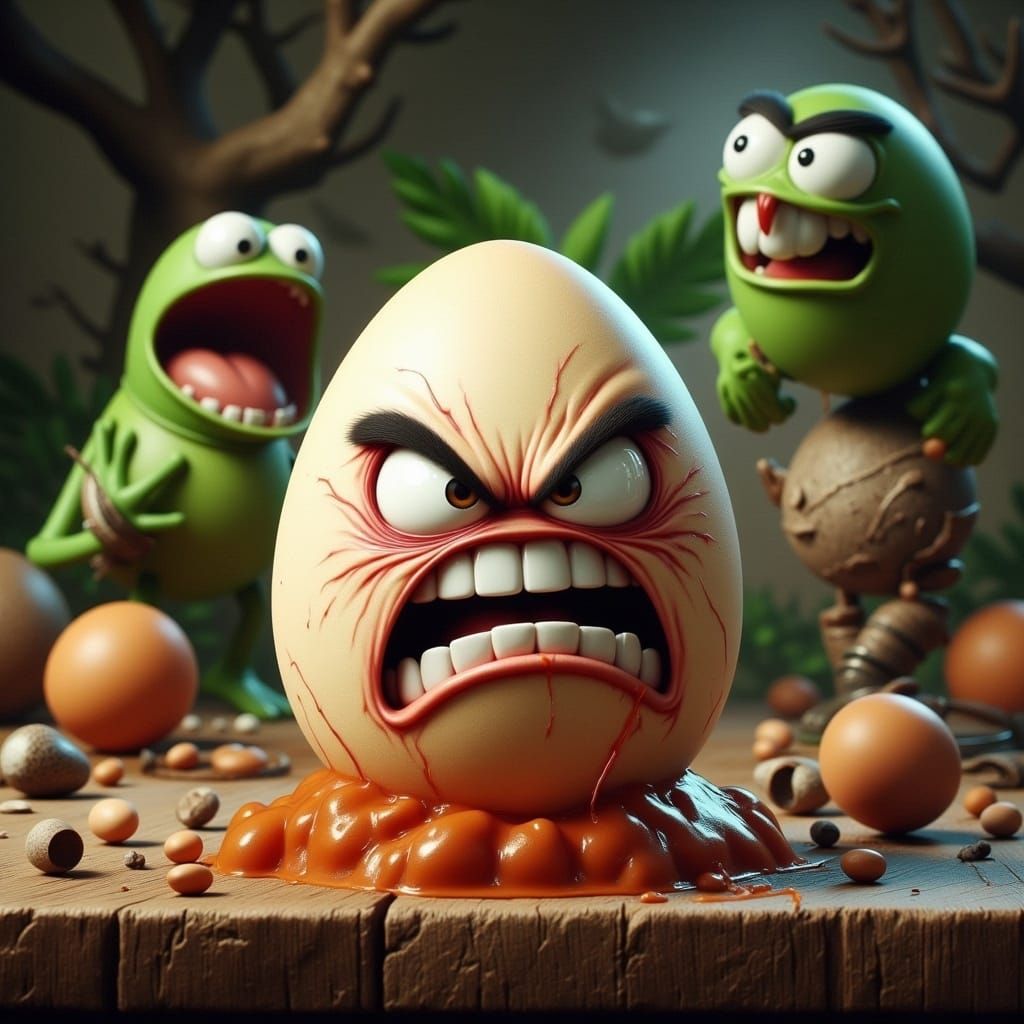 Muppet Show Animal as an Angry Egg