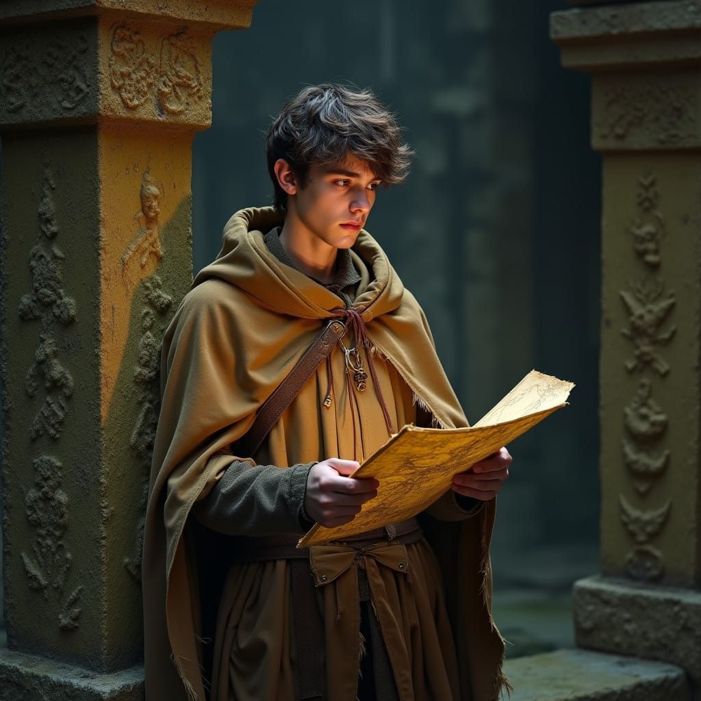 Determined Adventurer Unveils Ancient Map in Mysterious Temp...