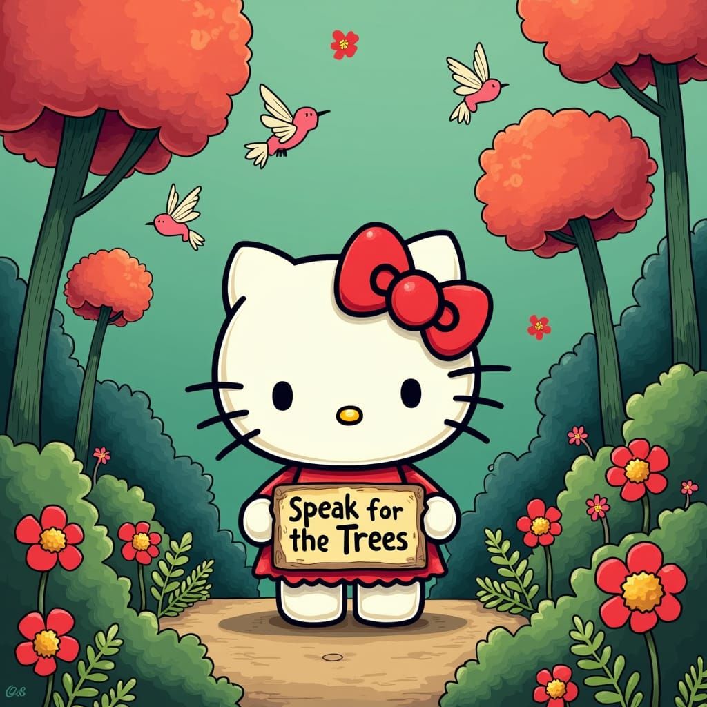 Hello Kitty Speaks for the Trees