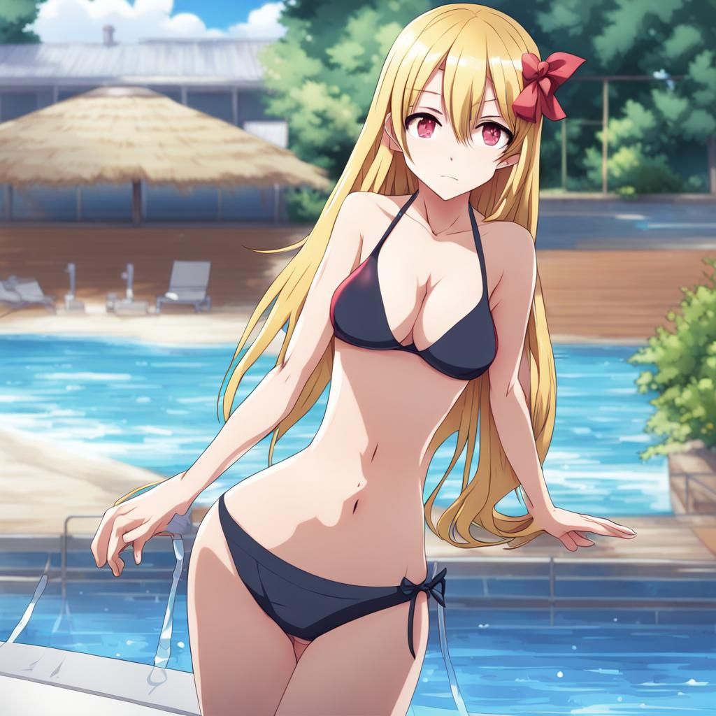 Anime Girl in Bikini: Manga Key Visual