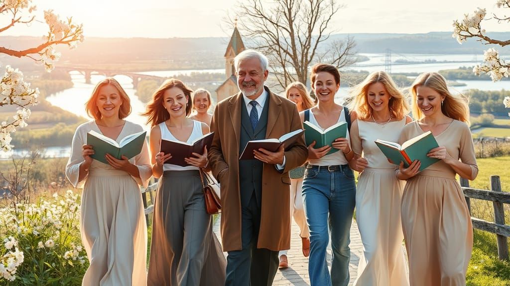 Joyful Easter Celebration Along the Rhine