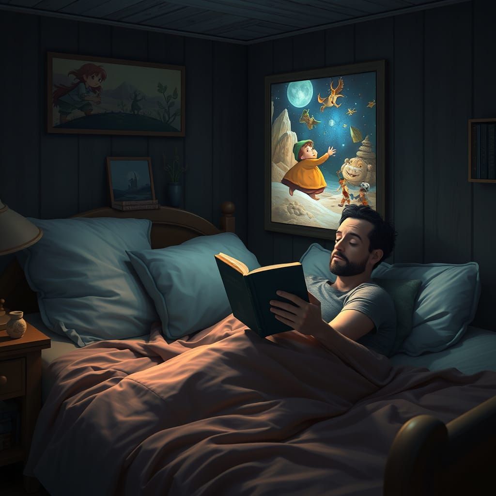 Cozy Bedtime Story with Hologram Projection