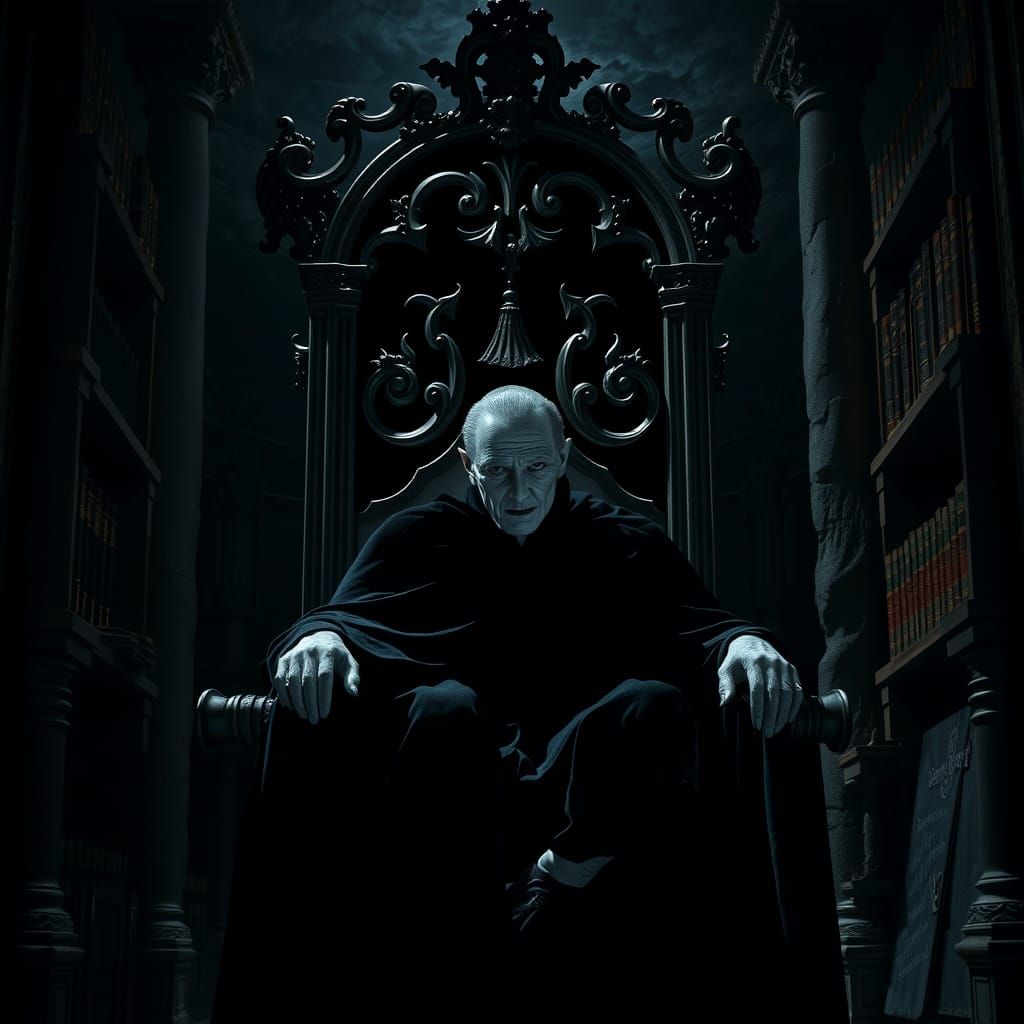 Count Dracula in Dark Gothic Castle