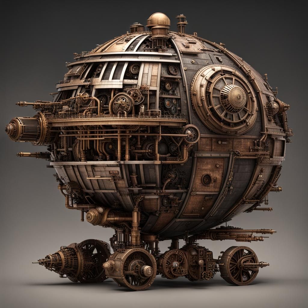 Steampunk Death Star Engine