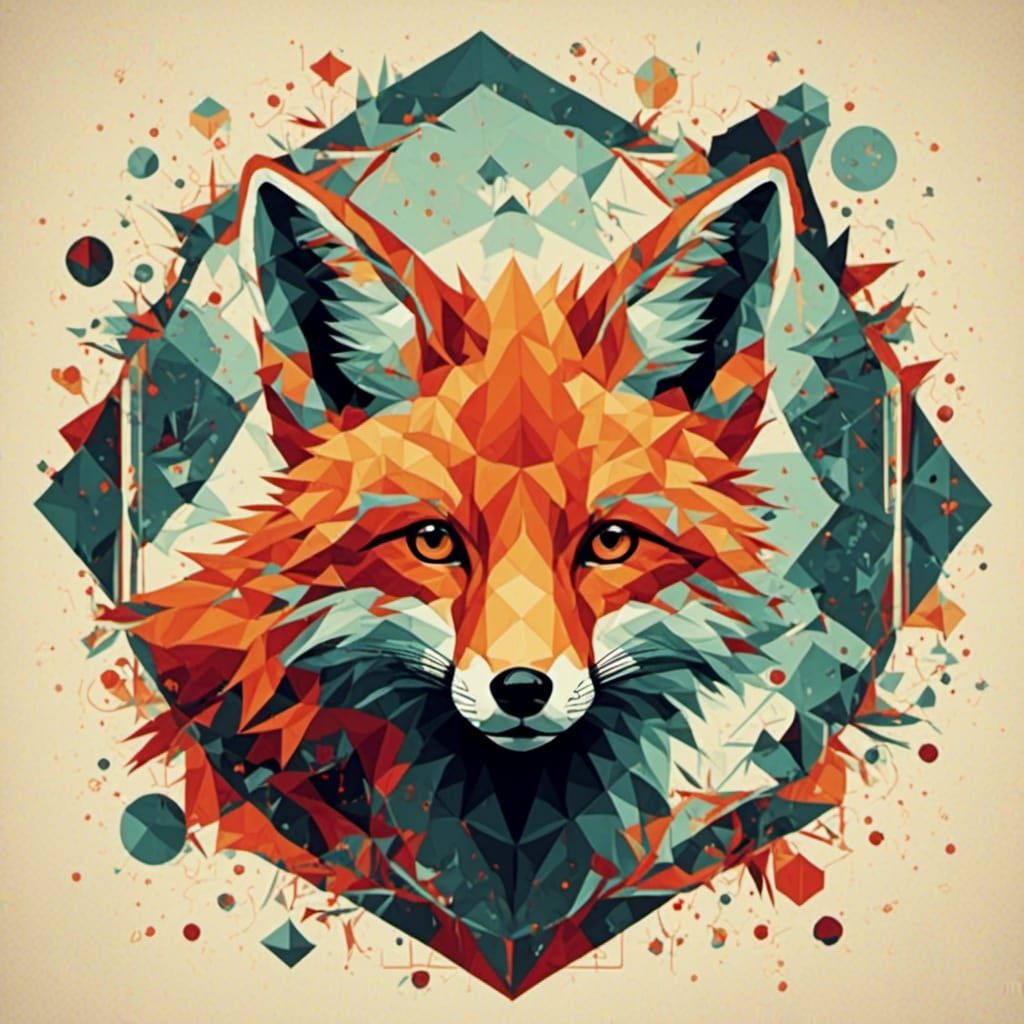 Geometric Fox in Ominous Abstraction