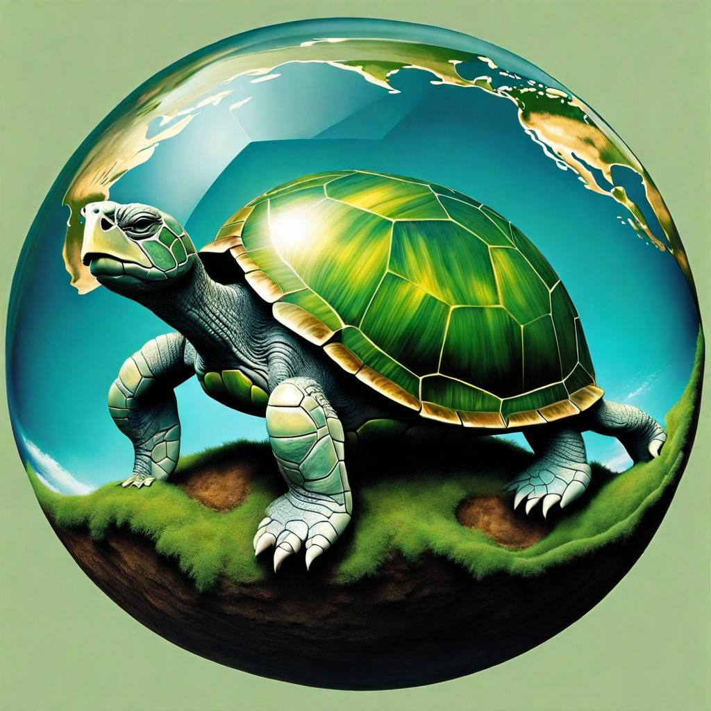 Glass Turtle Hierarchies Support Ancient Earth Wisdom