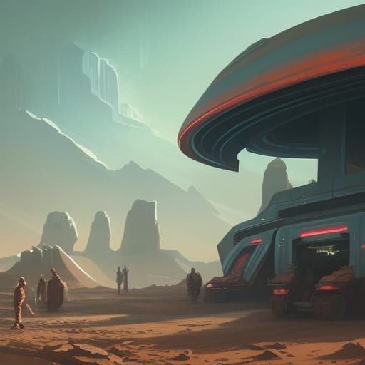 Gas Station on Mars