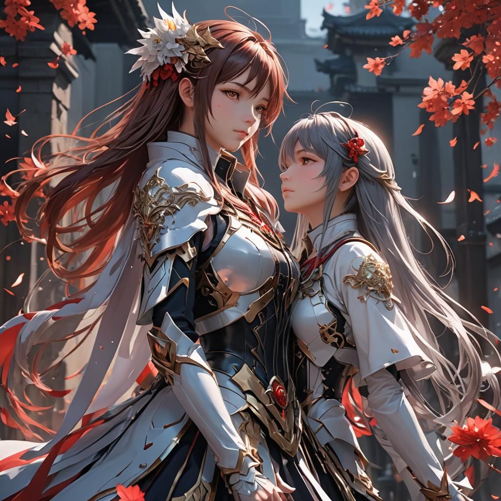 Detailed 3D Anime Art Inspired by WLOP