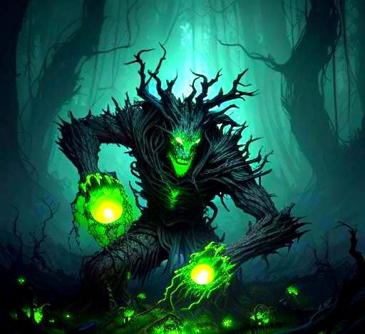 Hollowroot Dreadwalker: Fantasy Concept Art