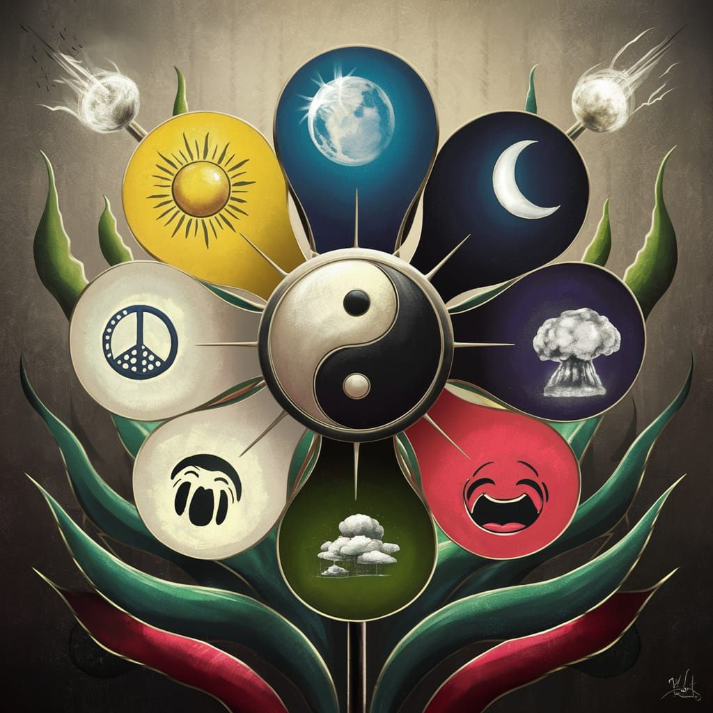 Abstract Concept Art of the Flower of Life