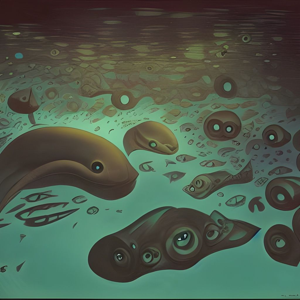 Submerged Atlantis in Abyssal Depths, Hyperdetailed