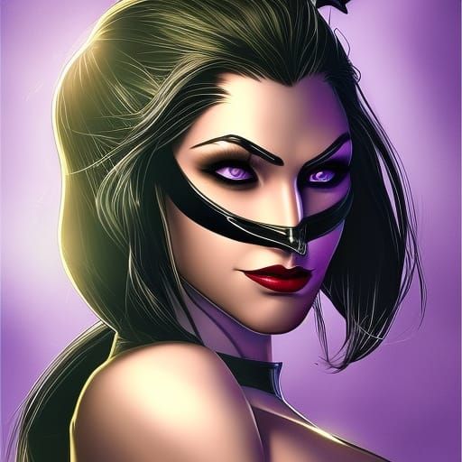Epic Catwoman Digital Matte Painting