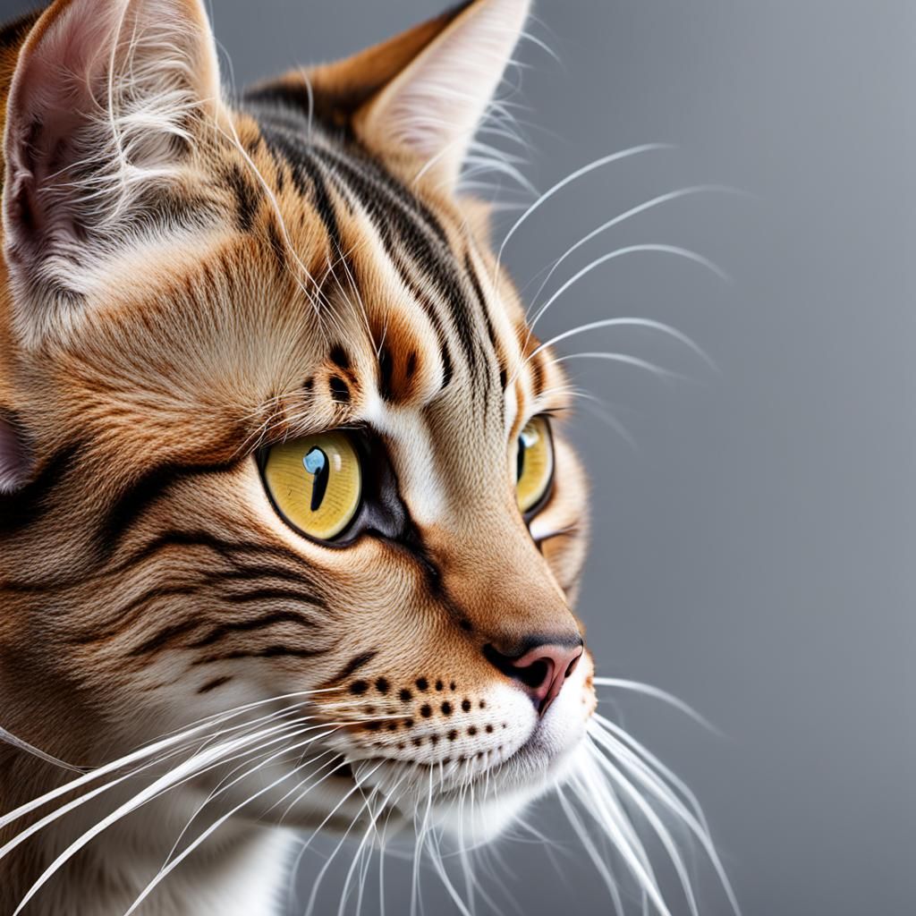 AI Generated Image of a Cat Conversation