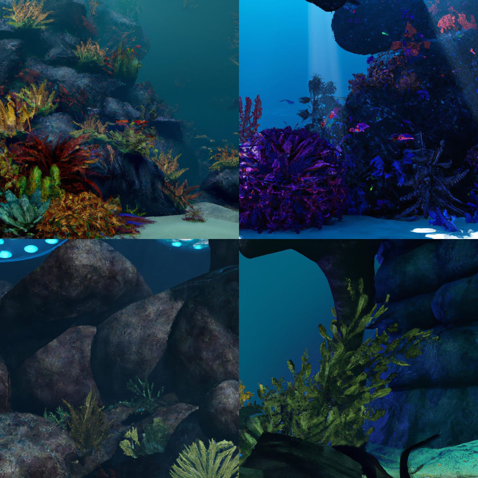 Vibrant Hyper-Detailed Undersea Scene in Unreal Engine