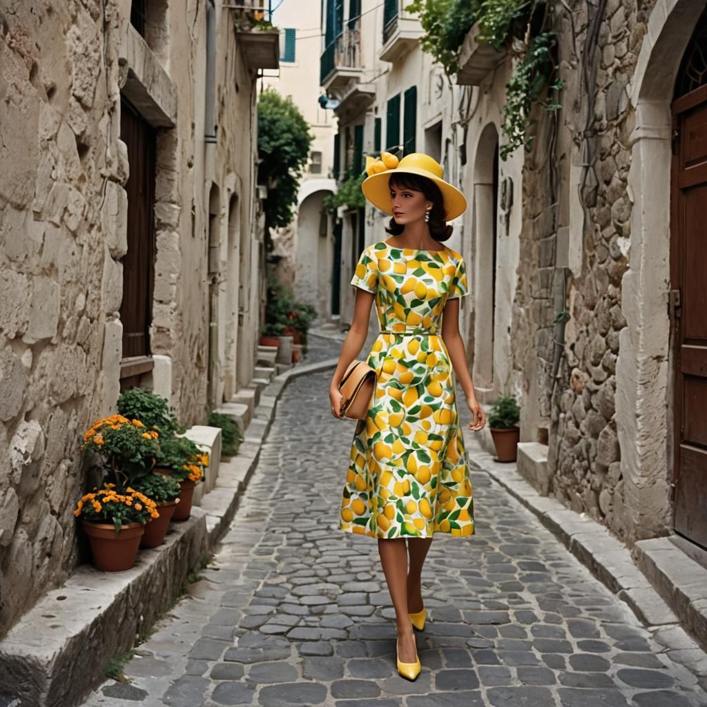 "Les Citrons " Haute couture printemps-été 1964.