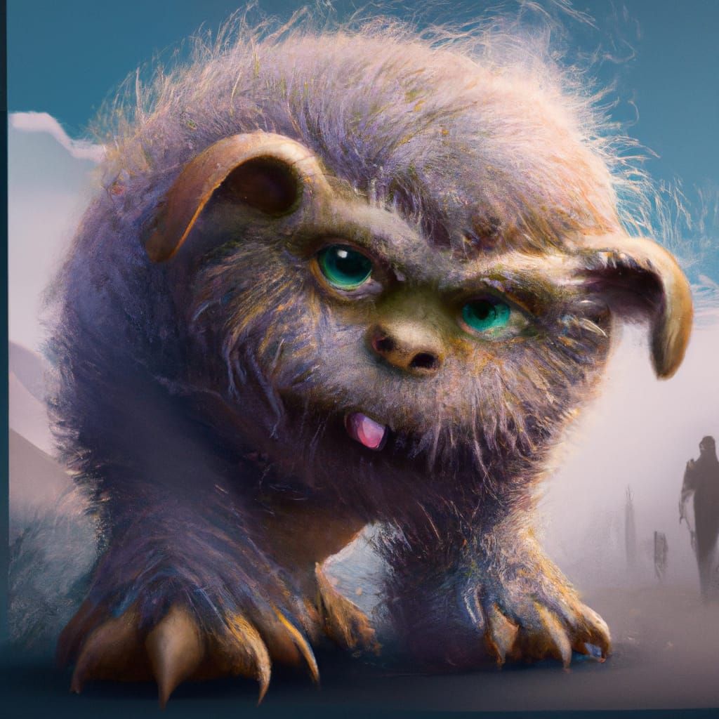 Fluffy monster