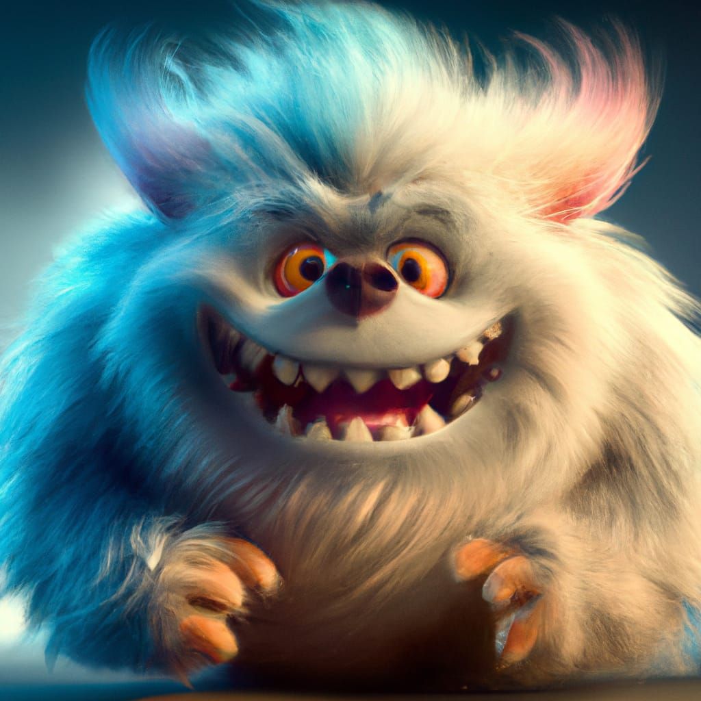 Fluffy monster