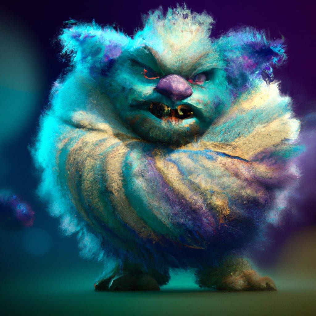 Fluffy monster