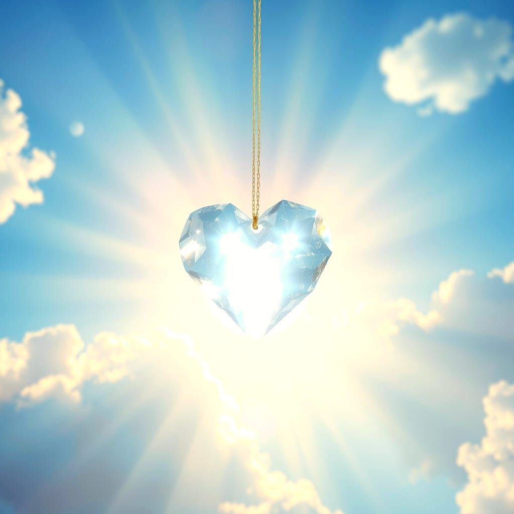 Love Heart in Divine Sunshine