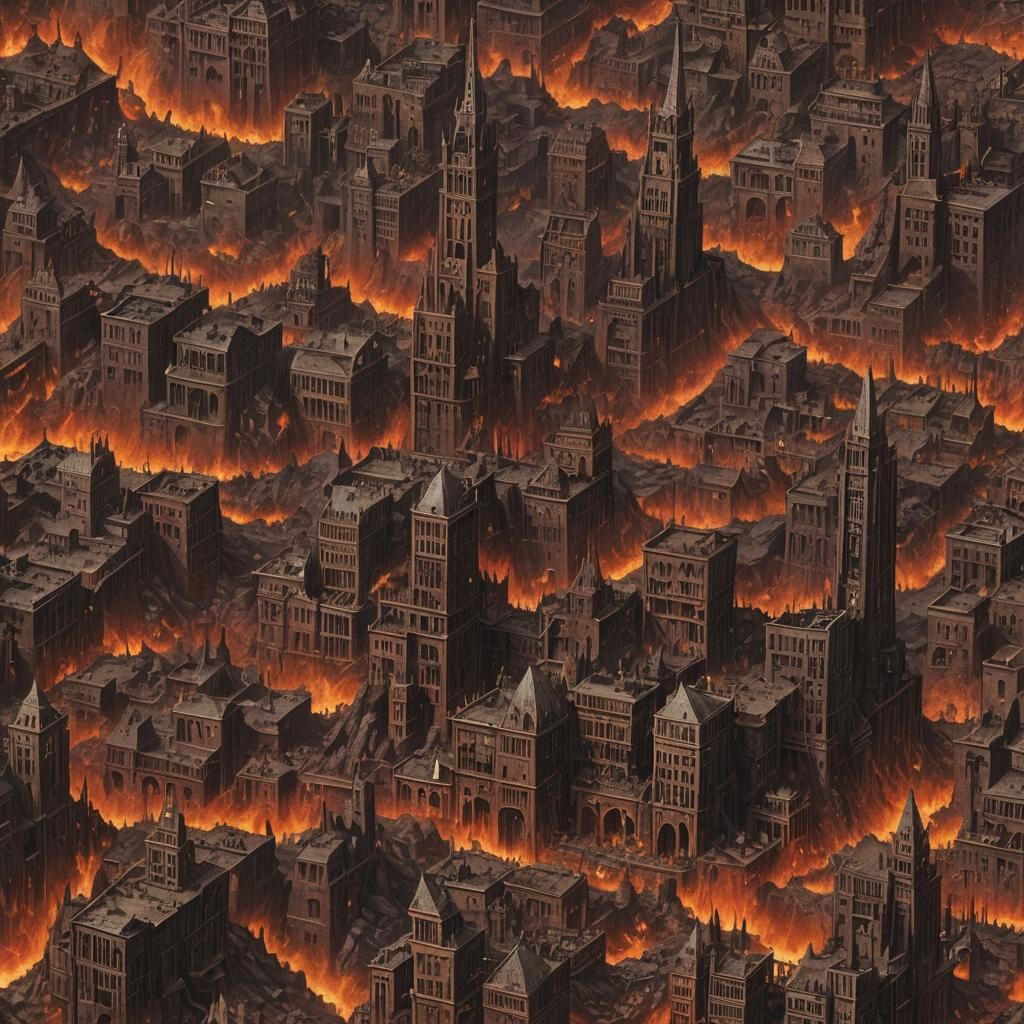 Iron City of Dis: A Hellish Landscape