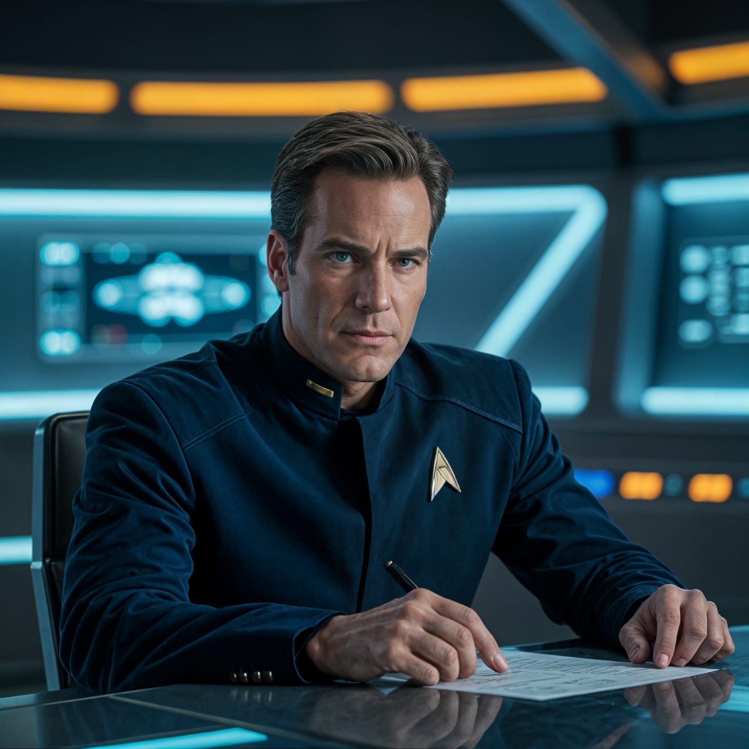 Scott Bakula as Captain Archer in Star Trek Enterprise