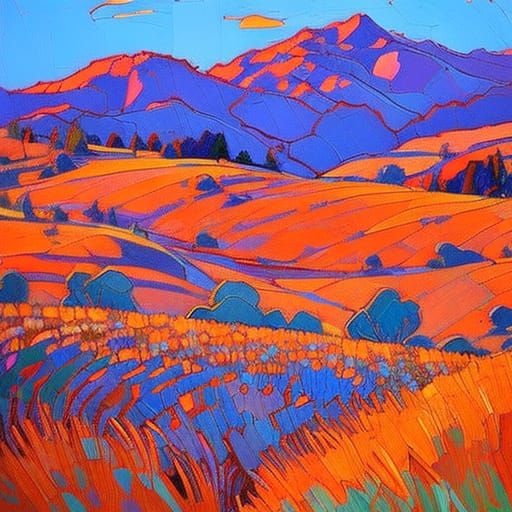 Cats in Open Impressionism Style