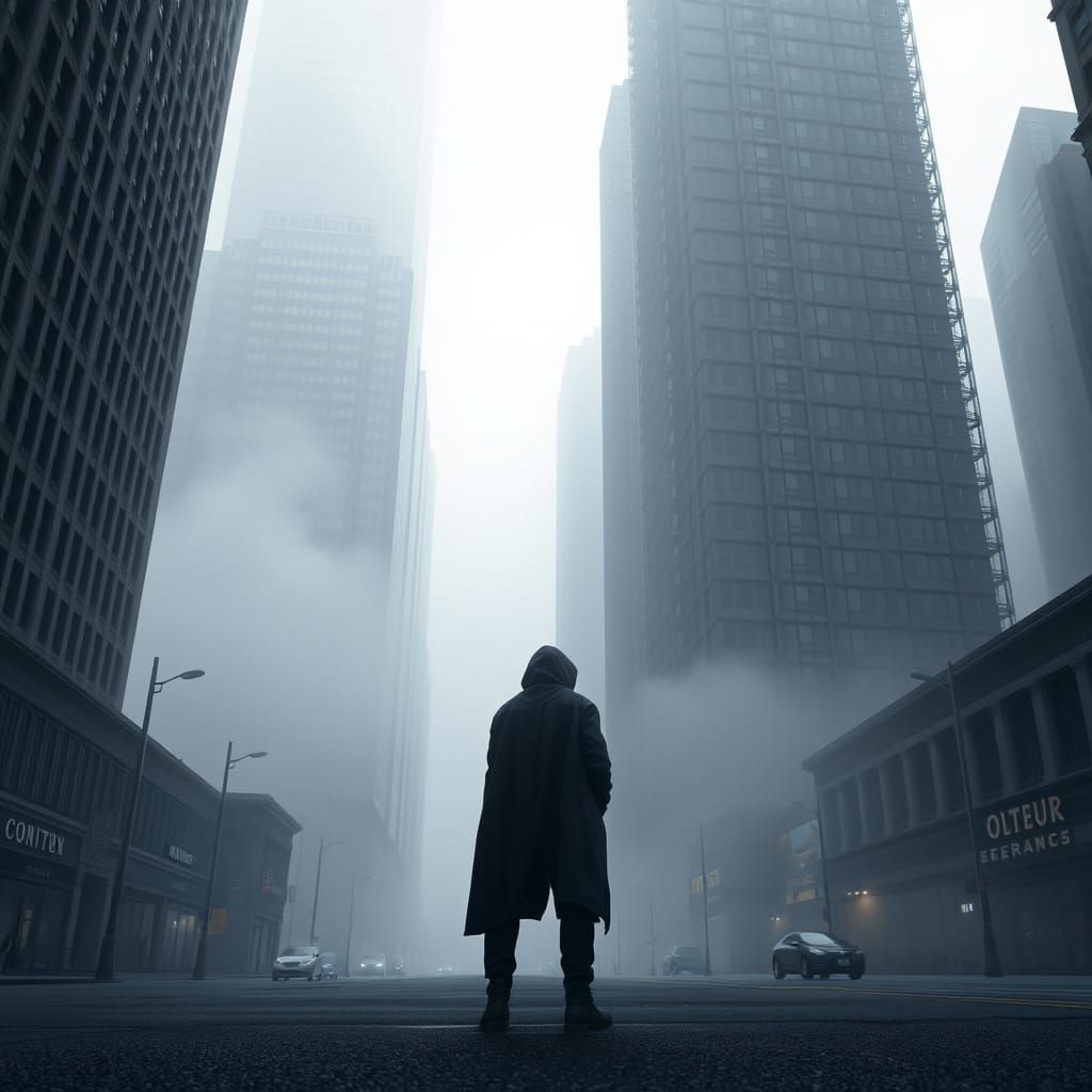 Ethereal Cityscape at Dusk