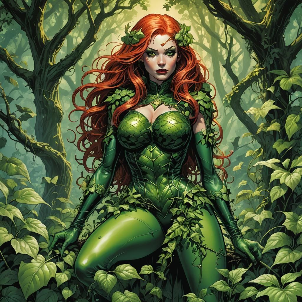 Poison Ivy Commands Nature, Comic Book Art