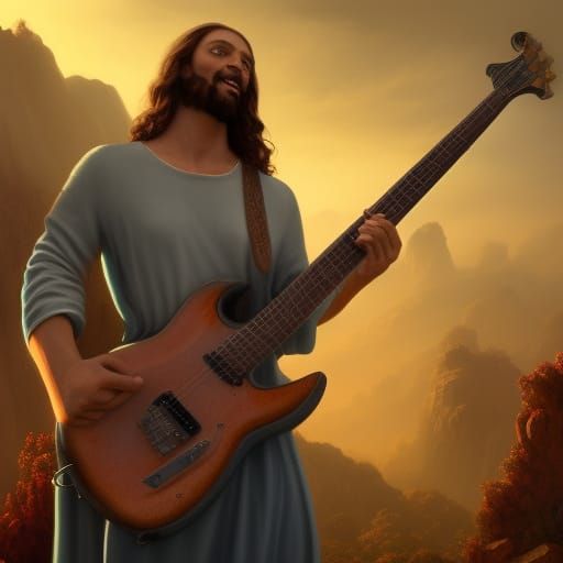 Jesus Rocks: Detailed Fantasy Concept Art