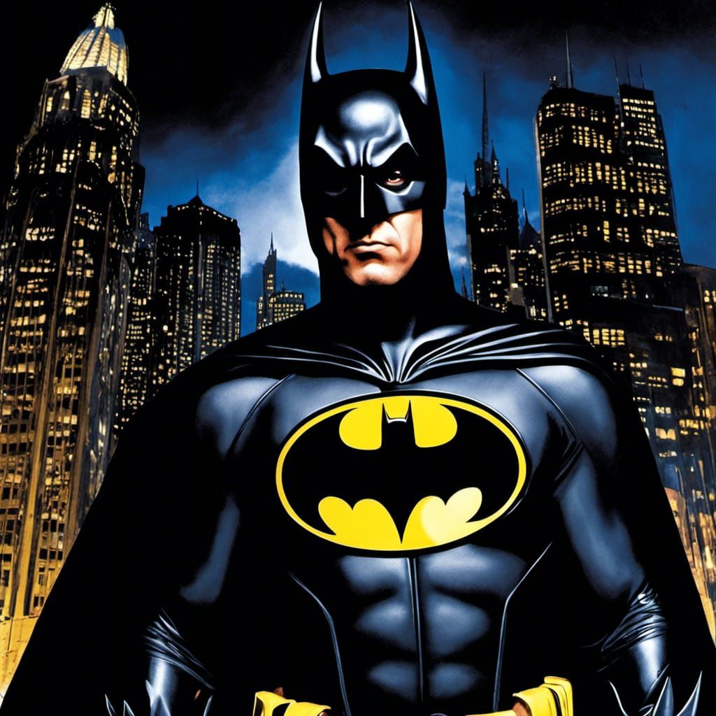 Michael Keaton as Batman: 1989 Film Portrait