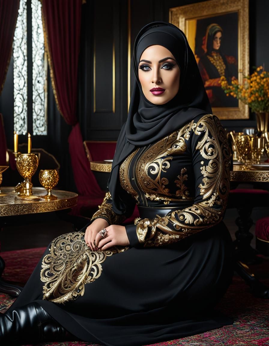 Psychedelic Oil Portrait of Woman in Stegg Style