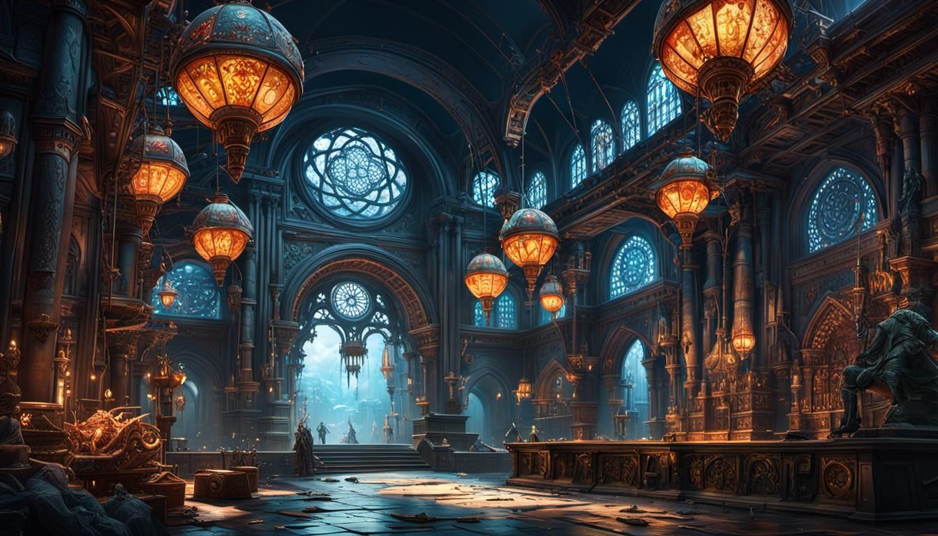 Dark Fantasy Science Concept Art in 8K