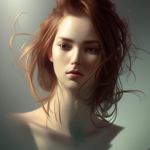 Detailed Line Art Portrait in 8K Resolution