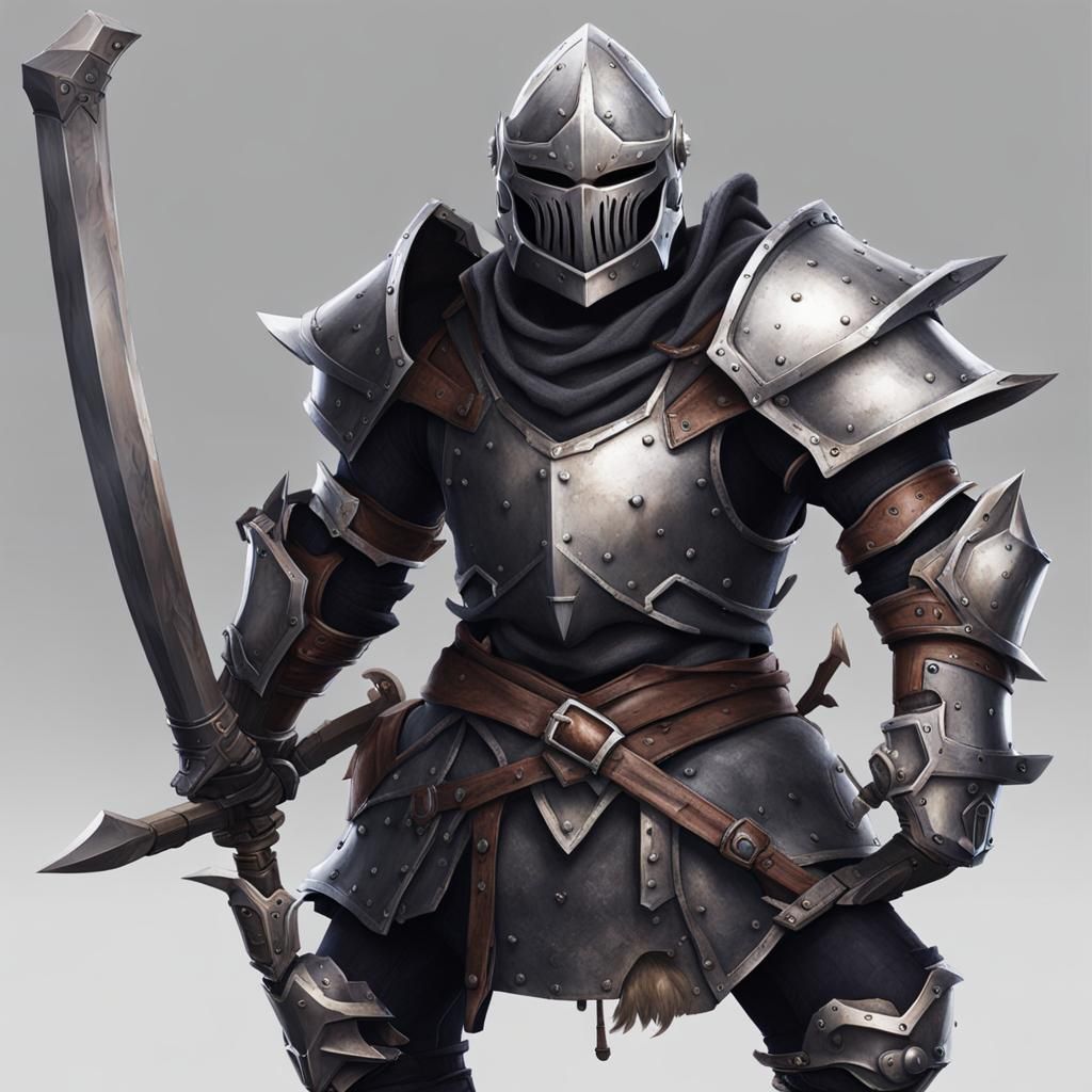 Goblin Slayer Warrior in Evil Fantasy Armor