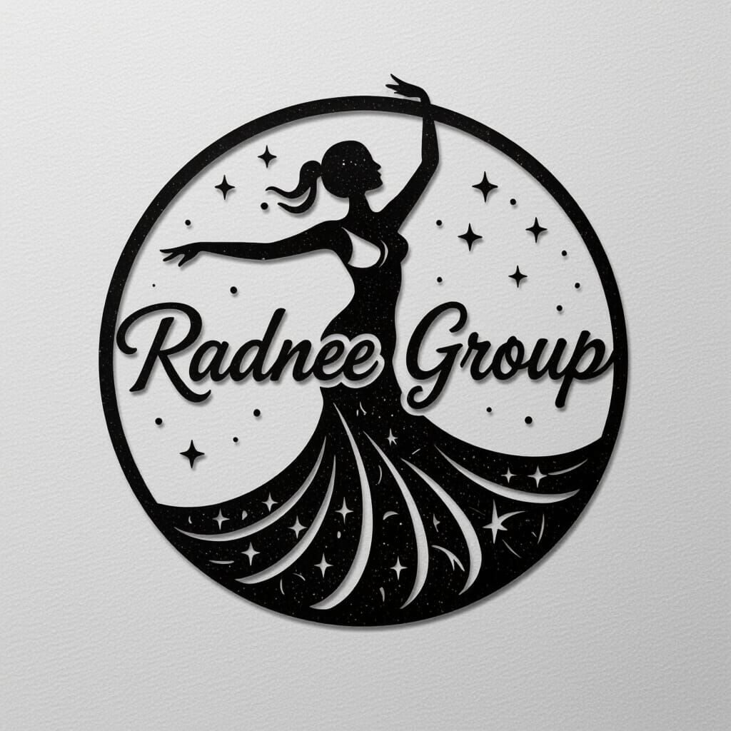 Minimalist Dance Logo for Laser Cutting