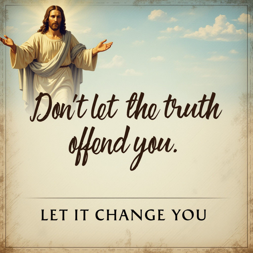 Serene Clouds with Portrait of Jesus and Calligraphy Text