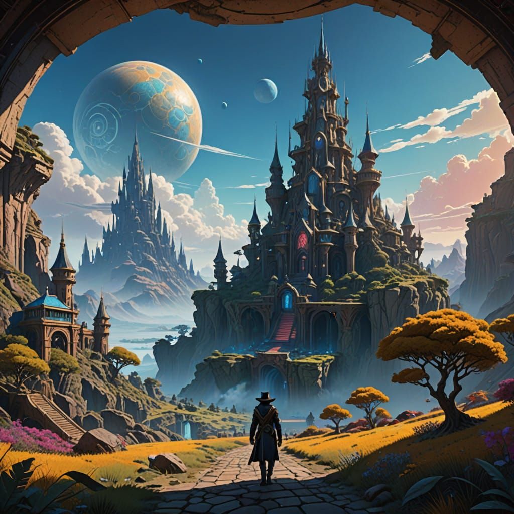 Surreal Realms of Ethereal Light and Shadow