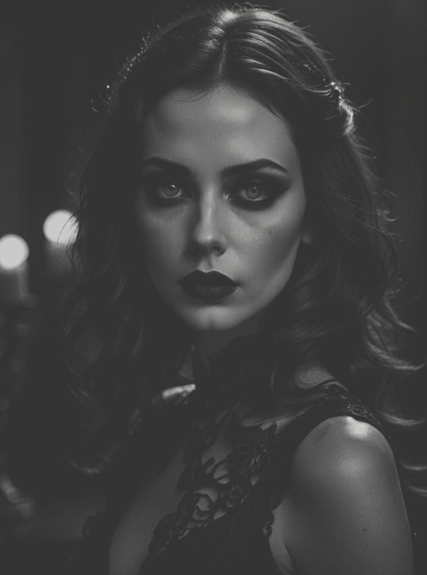 Detailed Gothic Scene with Enhanced Artistry