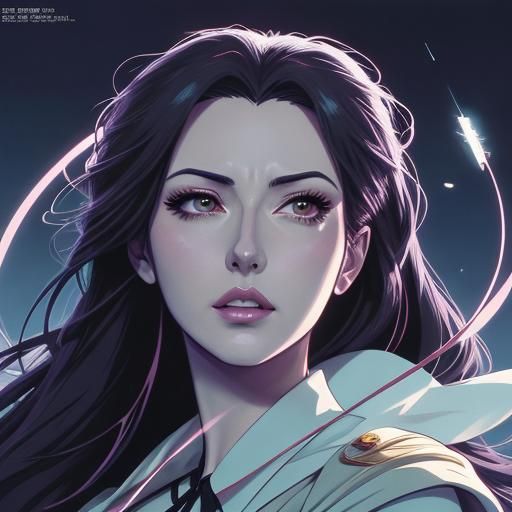 Anime Woman Speaking Truth in Manga Style