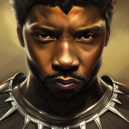 Hyperrealistic Black Panther Portrait in 8k Resolution