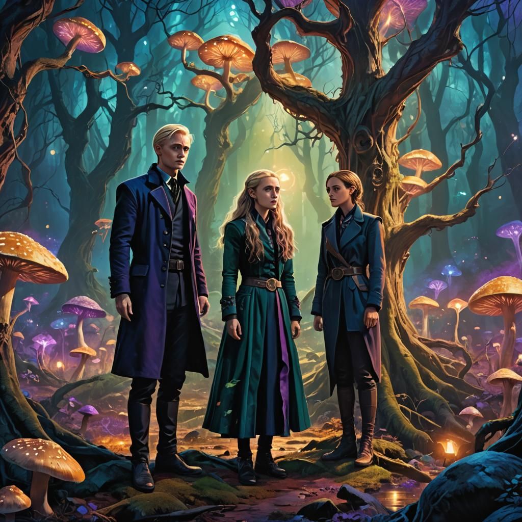 Mystical Forest Encounter: Fantasy Concept Art