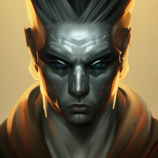 Earth Elemental Bandit in Desert Landscape