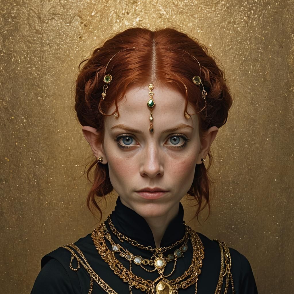 Halfling Thief Close-Up Portrait in Studio Lighting