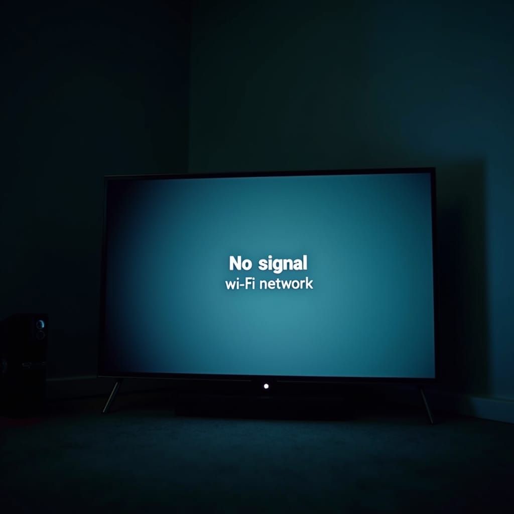 TV Screen Displays WIFI Connection Error